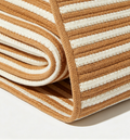 Xiadayone - Cesto Bucato Corda Cotone 105L Pieghevole Marrone/Bianco