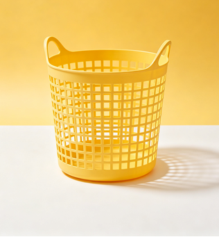 Xiadayone - Cesto Portabiancheria 80L Giallo Sfumato con Manici 20x18in