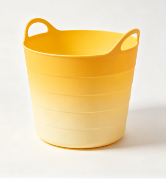 Xiadayone - Cesto Portabiancheria 80L Giallo Sfumato con Manici 20x18in